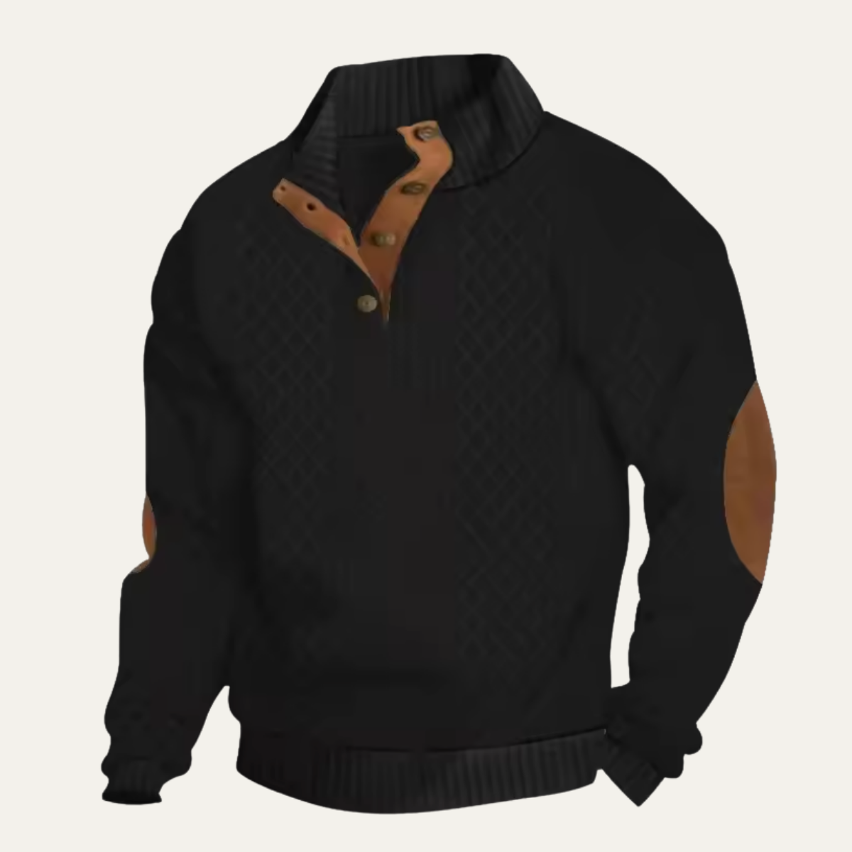 Cardigan i flettestrikk med knapper foran