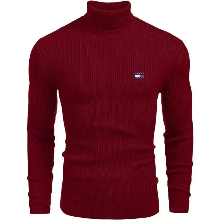 TH Turtleneck Classic Knit Sweater