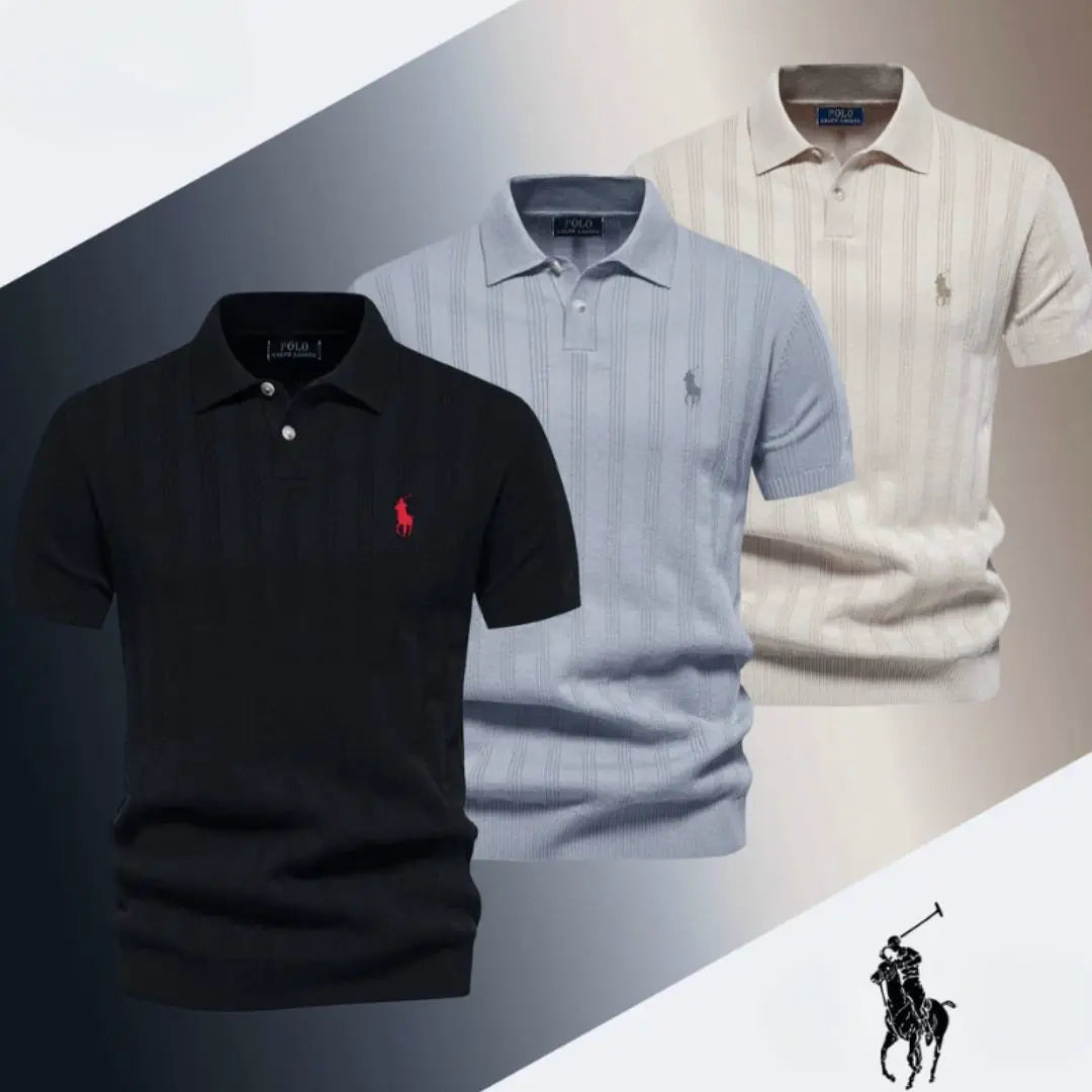 Elegantes Strickpolohemd™