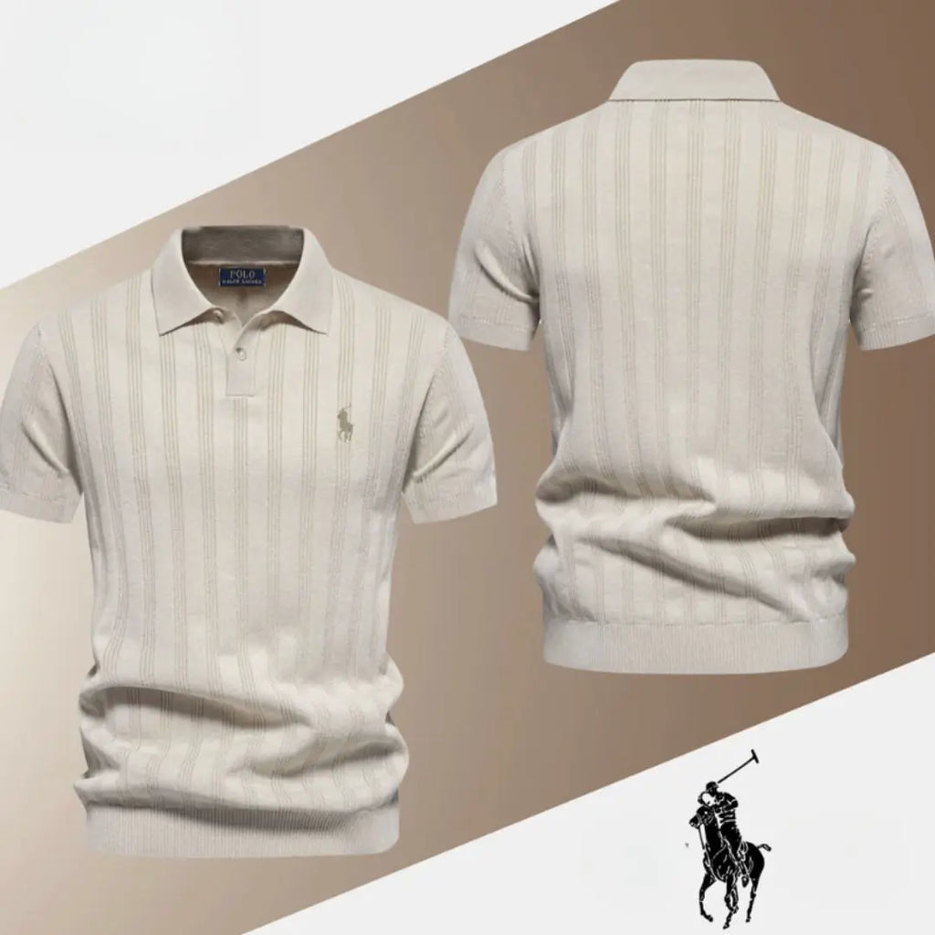 Elegant strikket polo-T-shirt™