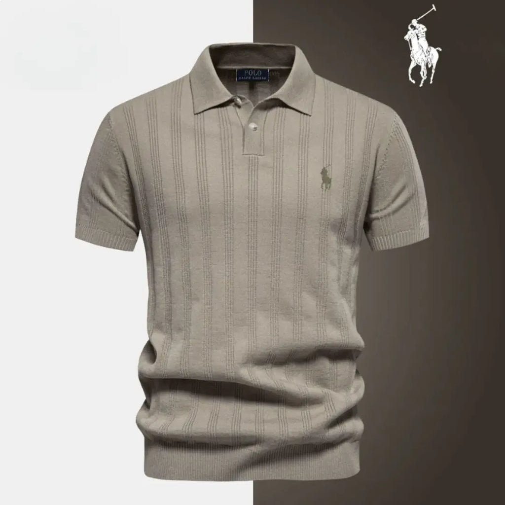 Elegant strikket polo-T-shirt™