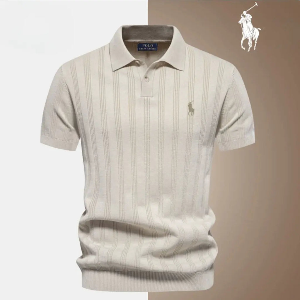 Elegant strikket polo-T-shirt™