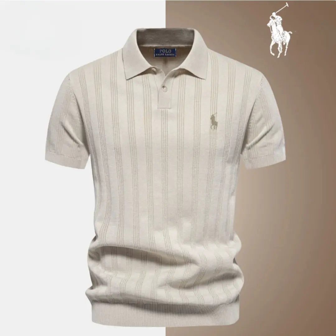 Elegant strikket polo-T-shirt™