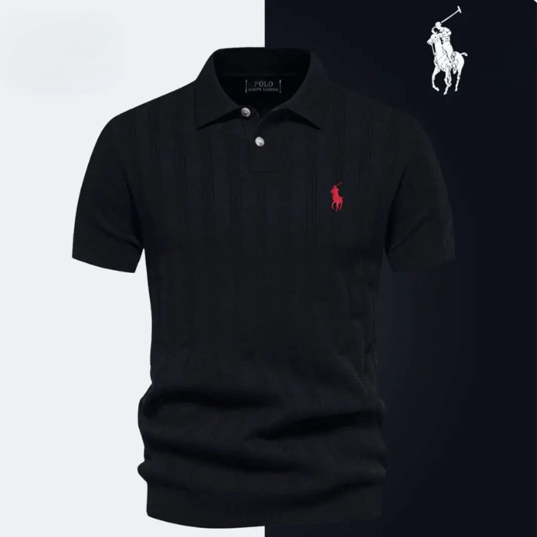 Elegantes Strickpolohemd™