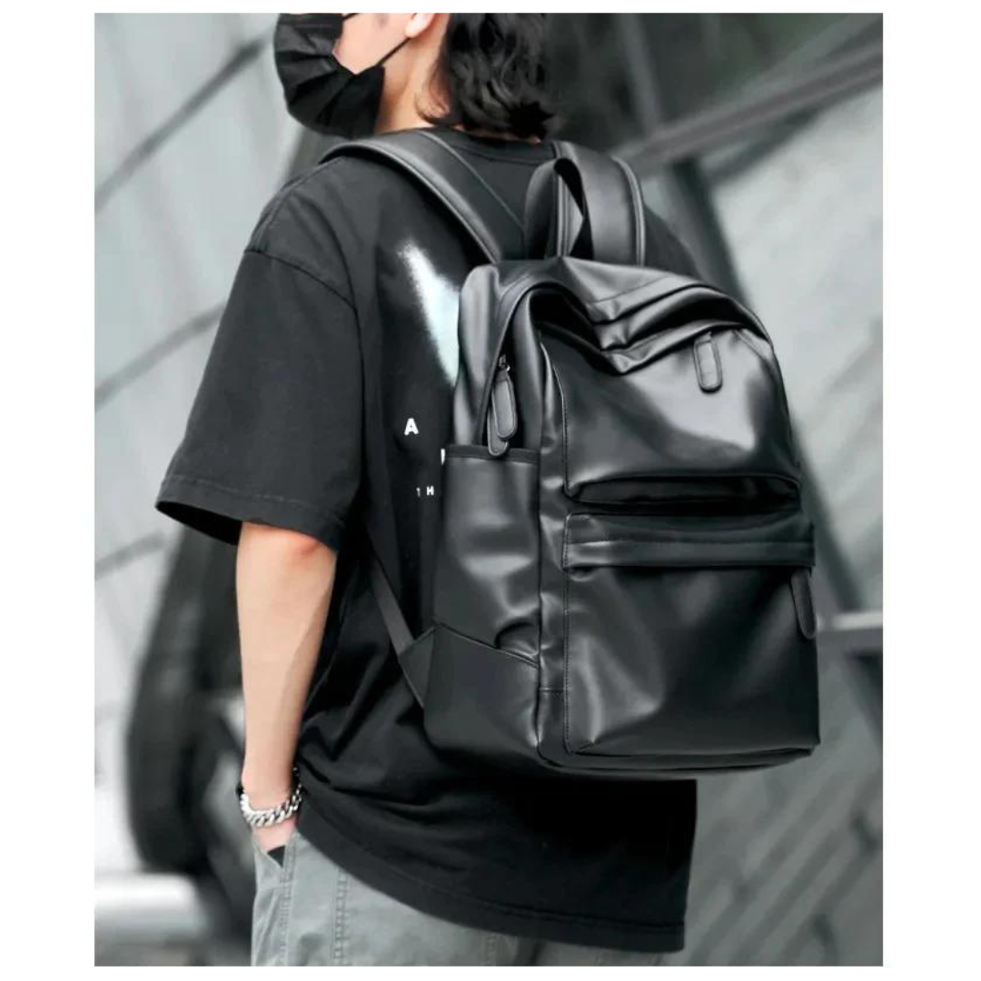 Sac à dos imperméable pour homme en cuir