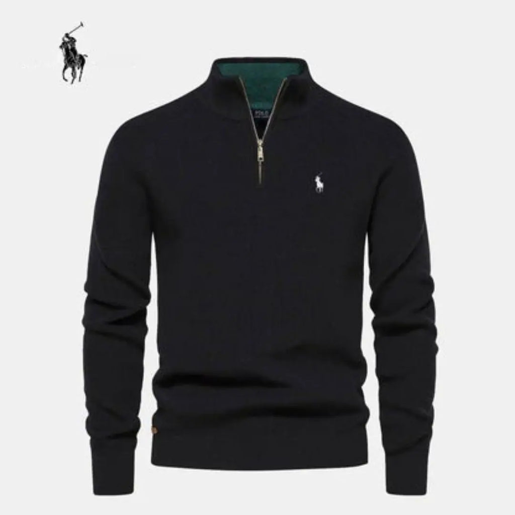 Half-Zip Ribstriktrøje™