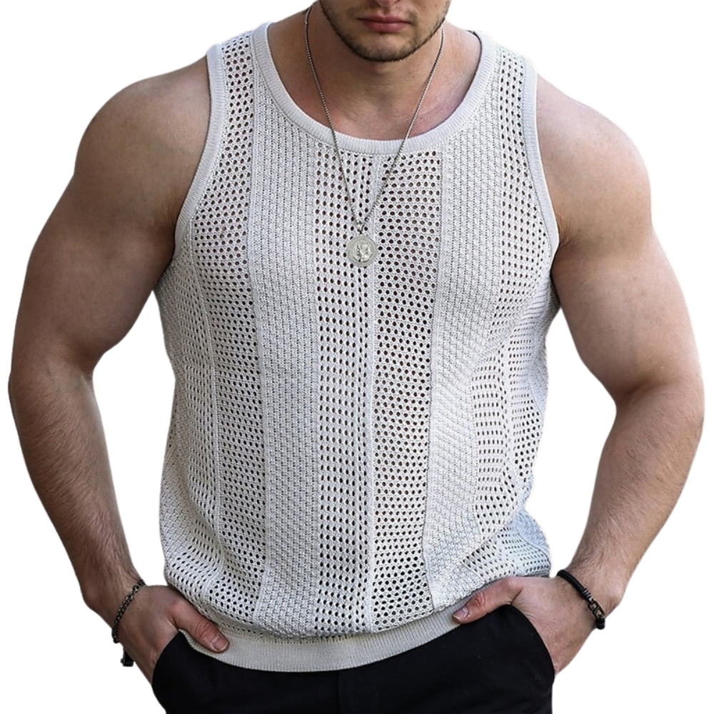 Gebreide tanktop voor heren Vinthentic Rocco