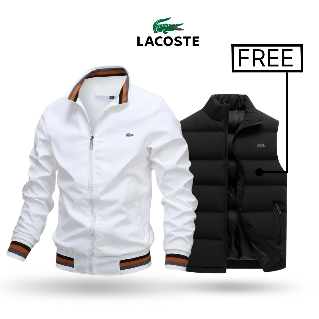 LACOSTE | Chaqueta premium + chaleco con estilo GRATIS