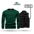 LACOSTE | Suéter Premium + Chaleco Stylus GRATIS