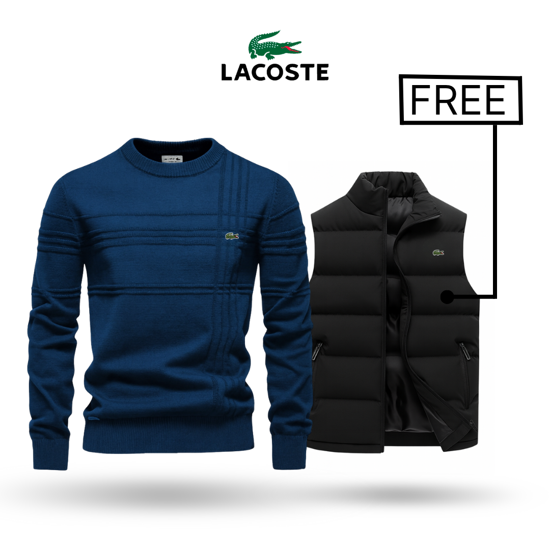 LACOSTE  | Premium-neulepusero + Stylus-liivi ILMAISEKSI