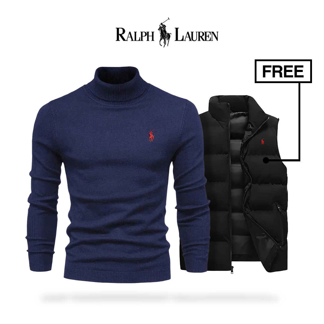 Ralph Lauren | Premium sweater + gratis vestjakke