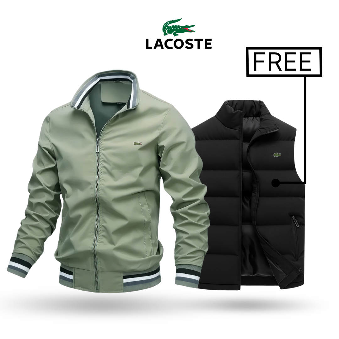 LACOSTE | Chaqueta premium + chaleco con estilo GRATIS