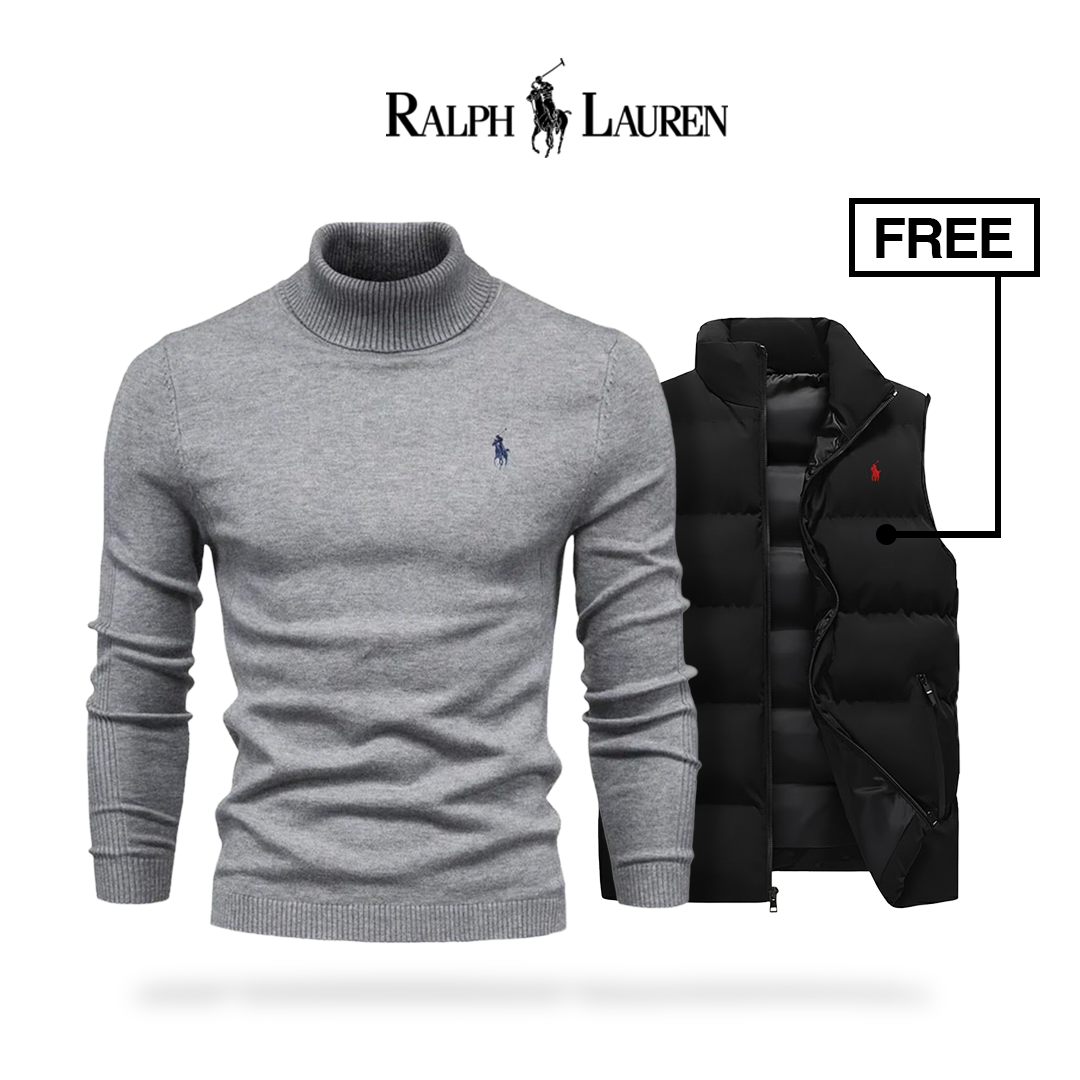 Ralph Lauren | Premium sweater + gratis vestjakke