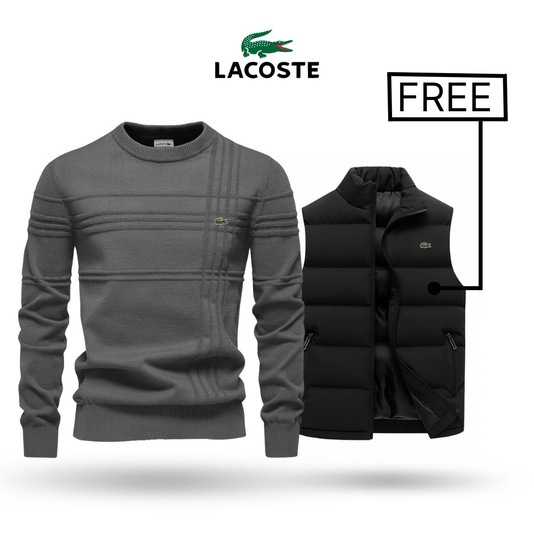 LACOSTE  | Premium-neulepusero + Stylus-liivi ILMAISEKSI