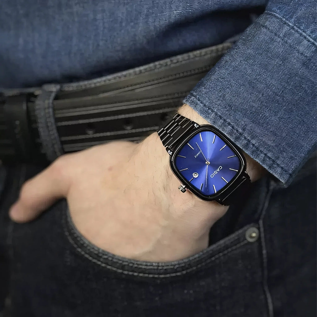С А Ѕ I О Montre luxueuse de 36 mm - Résistante à l’eau | Acier transféré