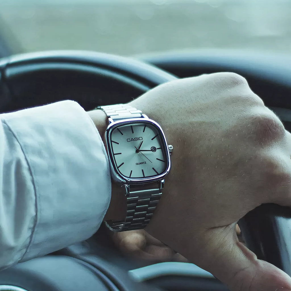 С А Ѕ I О Montre luxueuse de 36 mm - Résistante à l’eau | Acier transféré