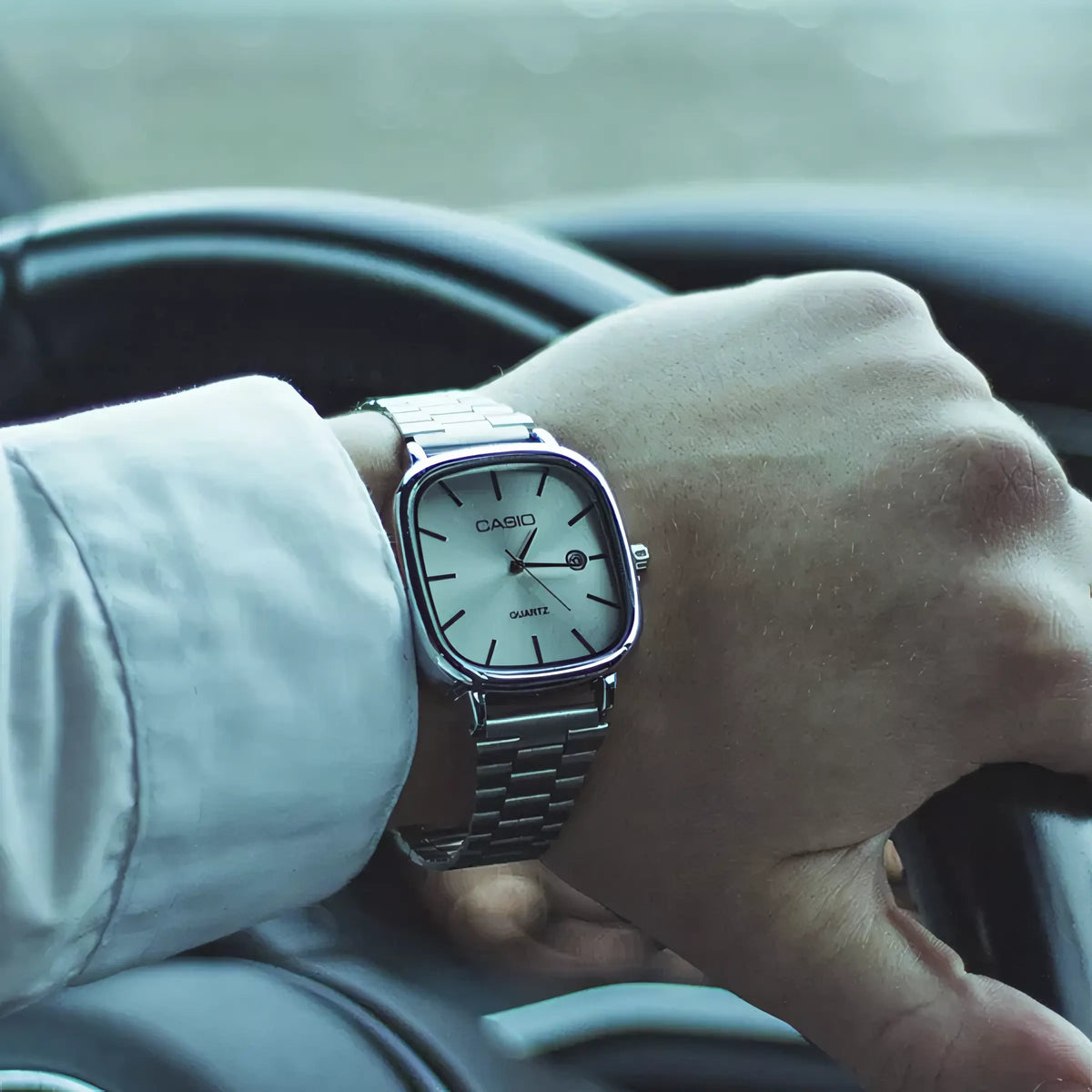 С А Ѕ I О Montre luxueuse de 36 mm - Résistante à l’eau | Acier transféré