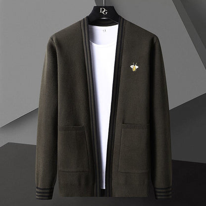 Casaco de malha de designer para homem Beehive