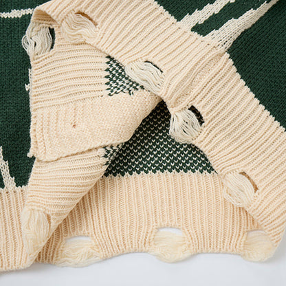 Unisex oversize megztas kardiganas su abstrakčiu sūkurių raštu
