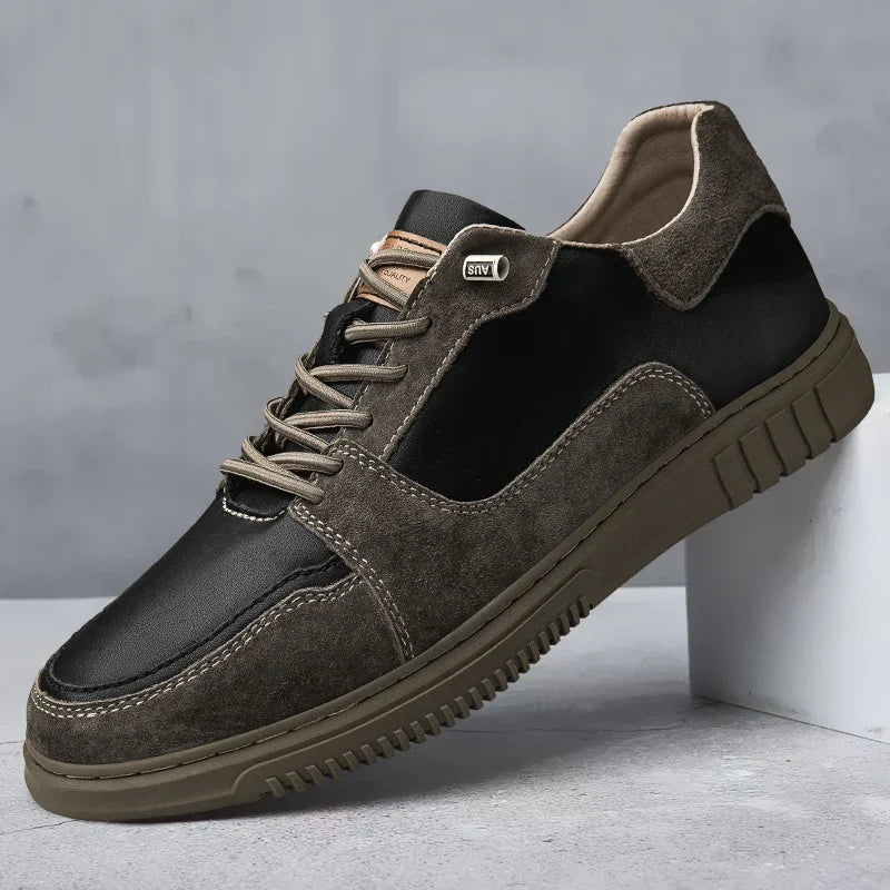 Roma-sneakers i ægte læder