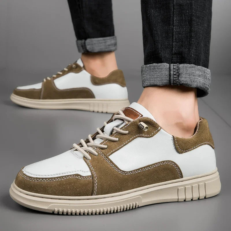 Roma-sneakers i ægte læder