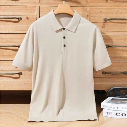 Cămașă polo Camille Pissarro din lână premium