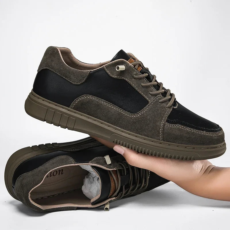 Roma-sneakers i ægte læder
