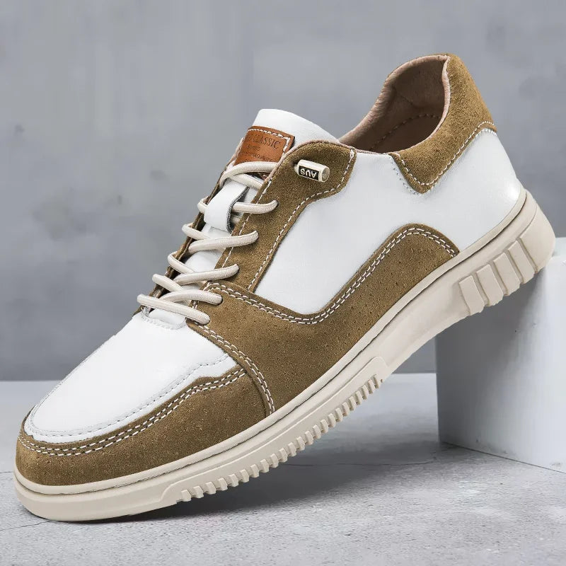 Roma-sneakers i ægte læder