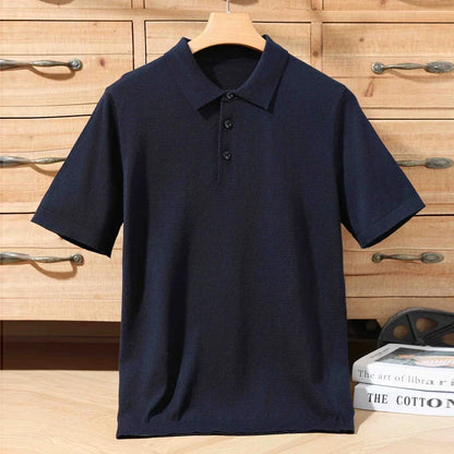 Cămașă polo Camille Pissarro din lână premium