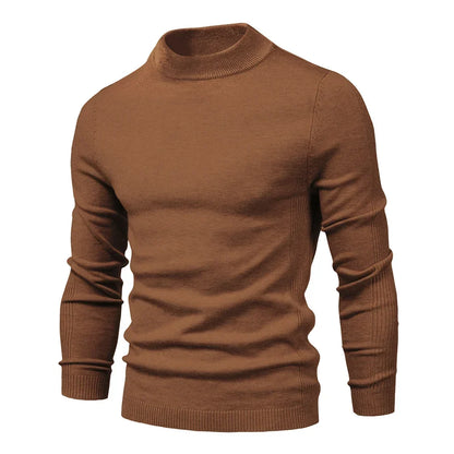 Alessio Moro vyriškas prigludusio kirpimo golfas, šiltas žieminis megztinis