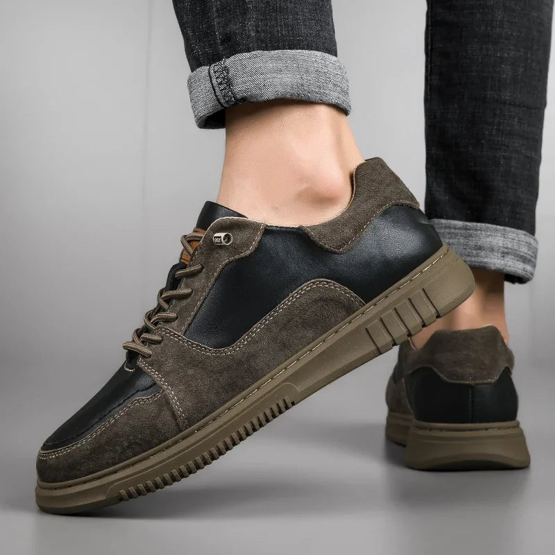 Roma-sneakers i ægte læder