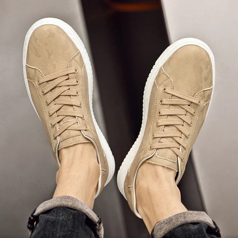 Zapatillas George de cuero genuino