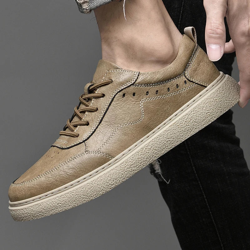 "Ziv"-sneaker i ægte læder