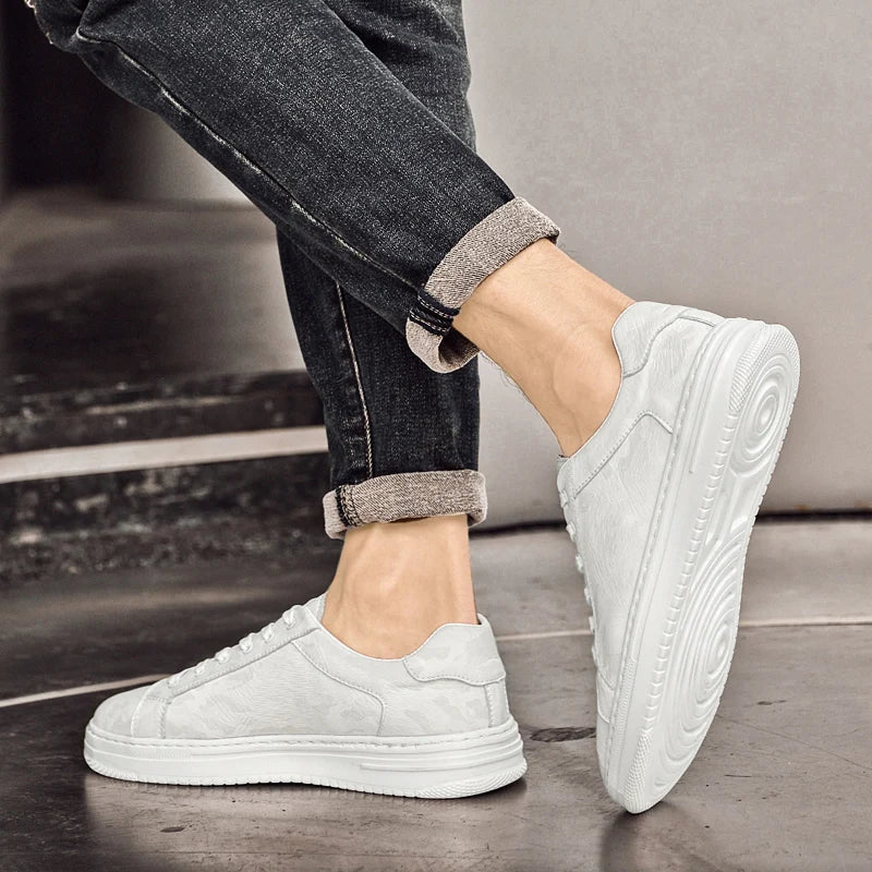 Zapatillas George de cuero genuino