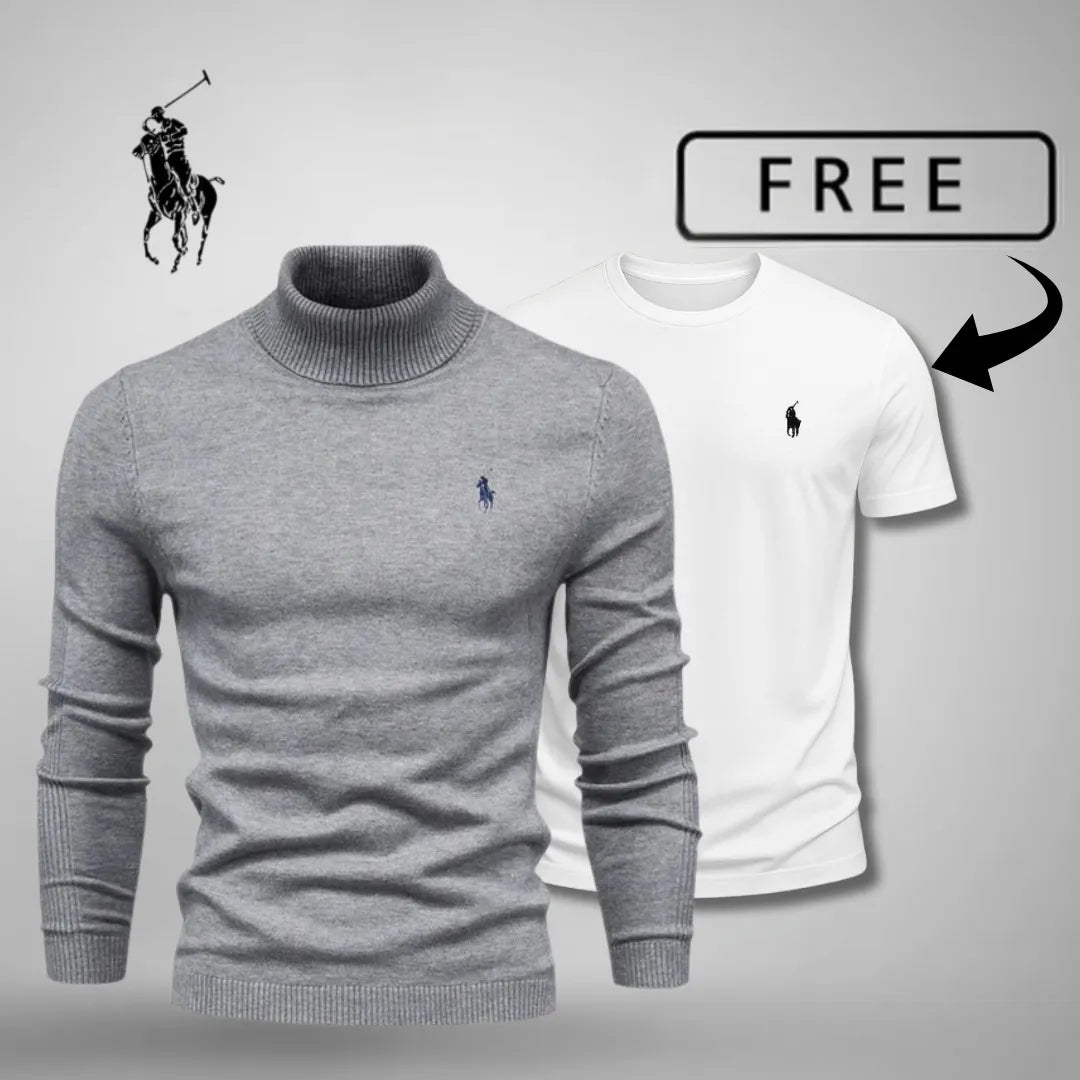Premium-Rollkragenpullover™ + Heute kostenloses T-Shirt