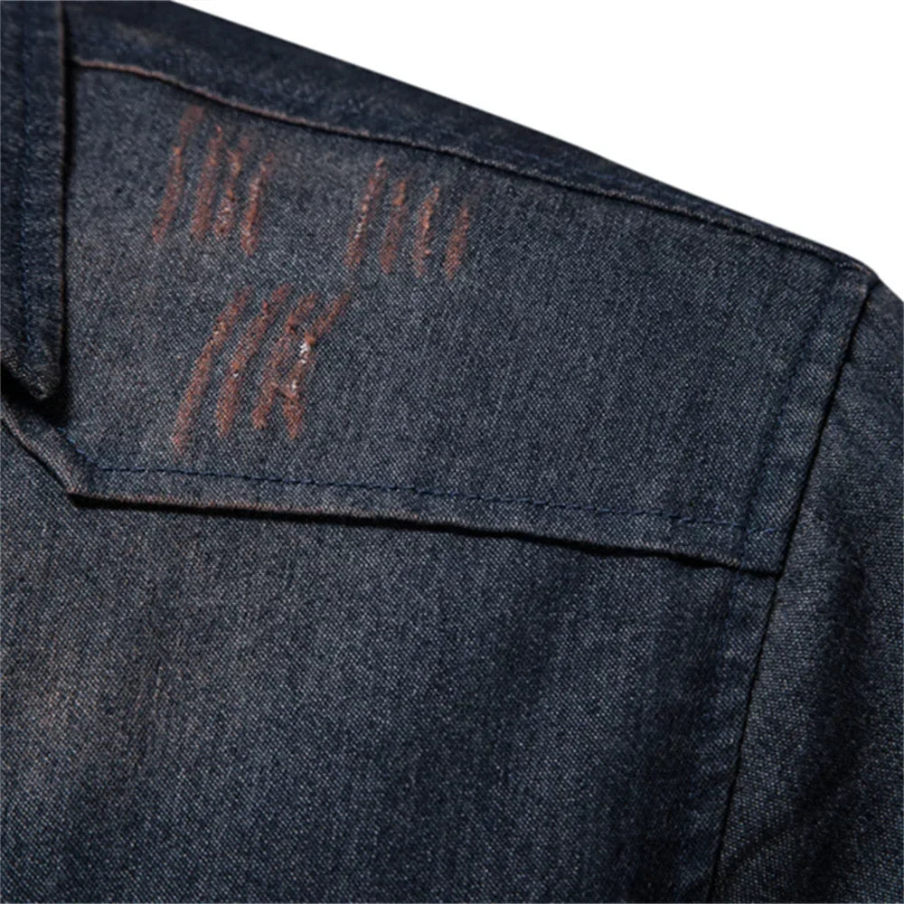Mason - Denimskjorte i bomuld