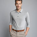 Camden - Polo de manga comprida com botões