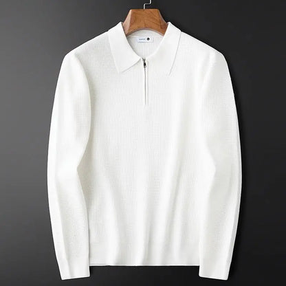 Hampton -  Waffle Half-Zip Polo