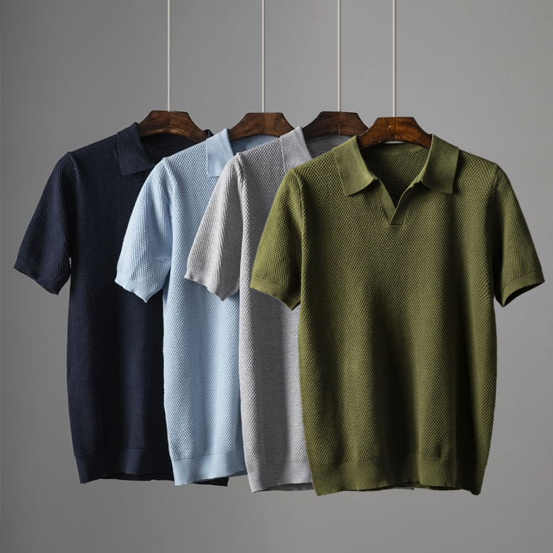 Milford – Chemise polo texturée