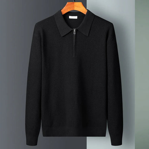 Hampton -  Waffle Half-Zip Polo