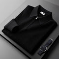 Hampton - Polo de malha waffle com meio fecho