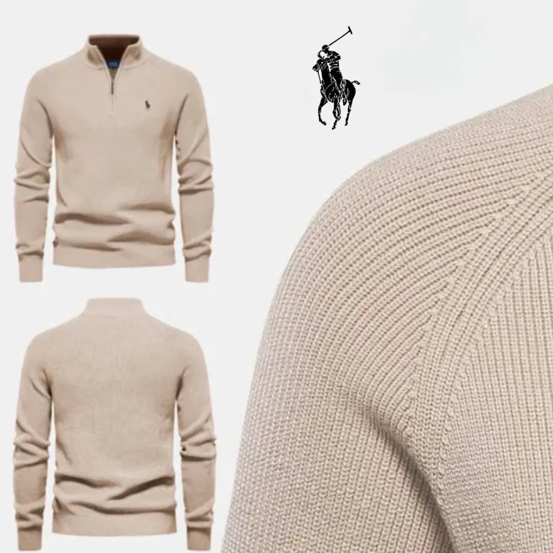 Førsteklasses stil og komfort – Half-Zip-jumper™ + GRATIS klassisk skjorte