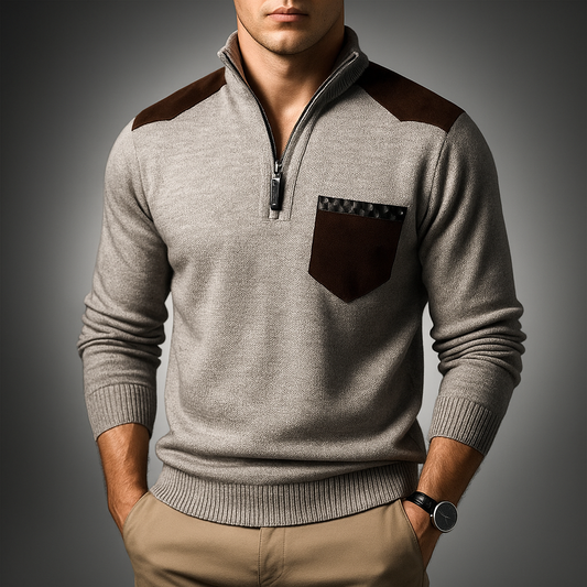 Cardigan i ribstrik med åben front