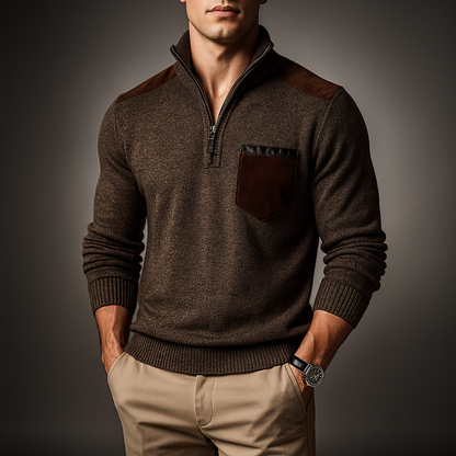 Ribbestrikket cardigan med åpen front