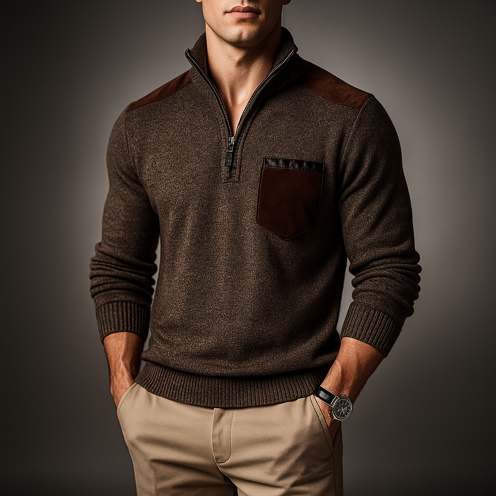 Ribbestrikket cardigan med åpen front