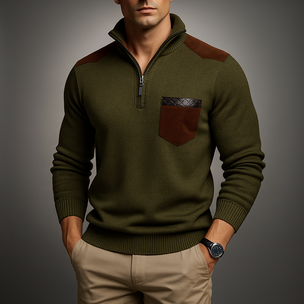 Ribbestrikket cardigan med åpen front