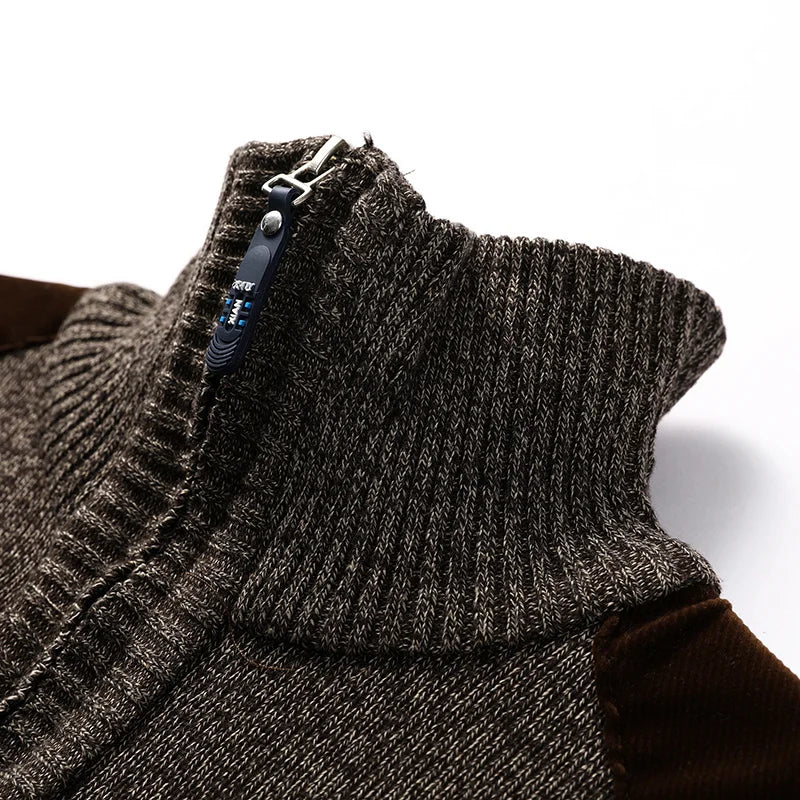 Ribbestrikket cardigan med åpen front
