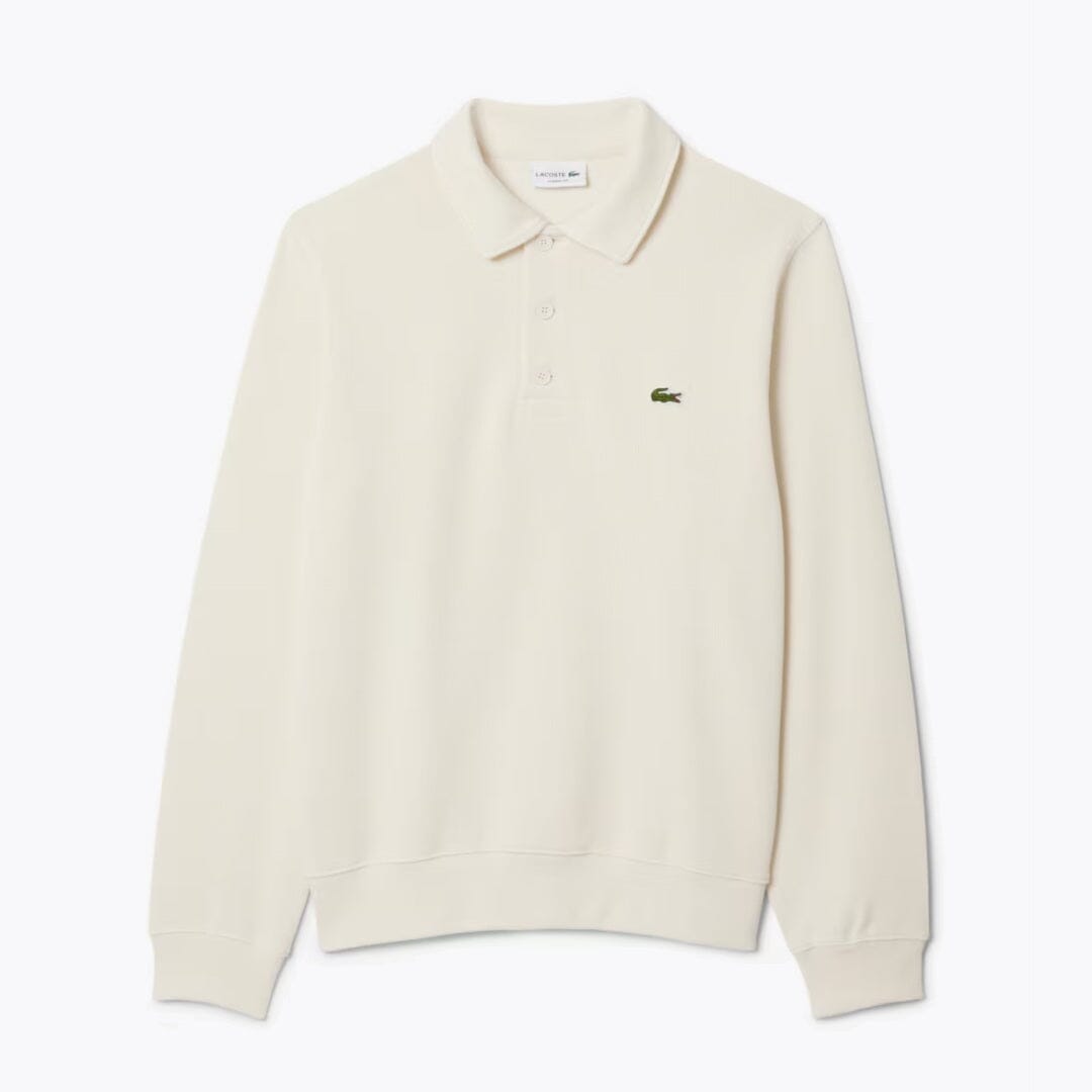 LC Sweatshirt i ribstrikket bomuld med polokrave