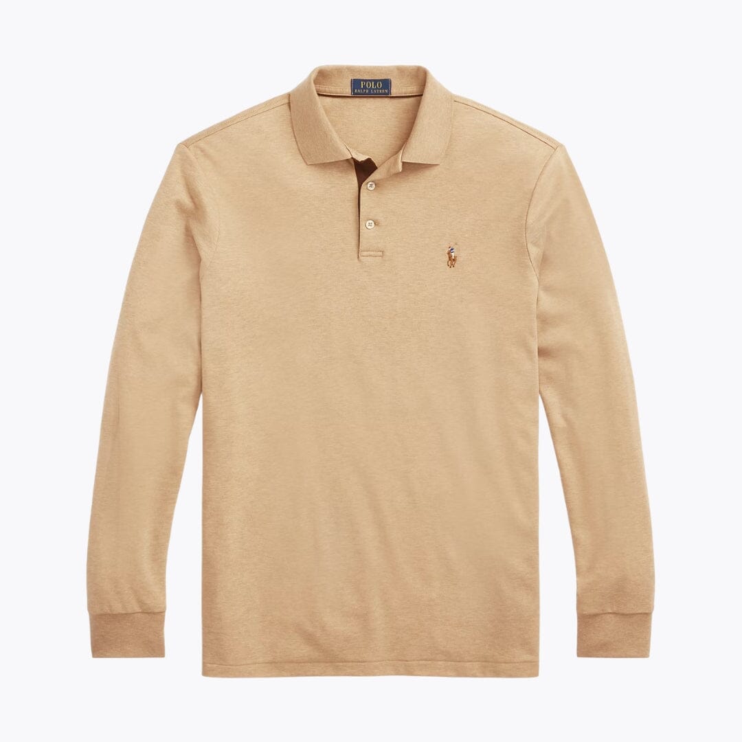 Polo de algodón suave de corte clásico RL