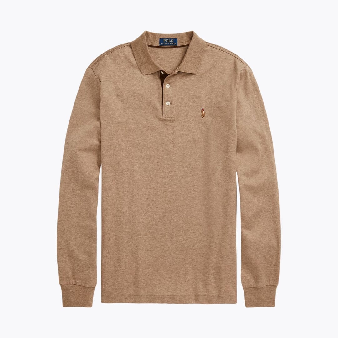 Polo de algodón suave de corte clásico RL